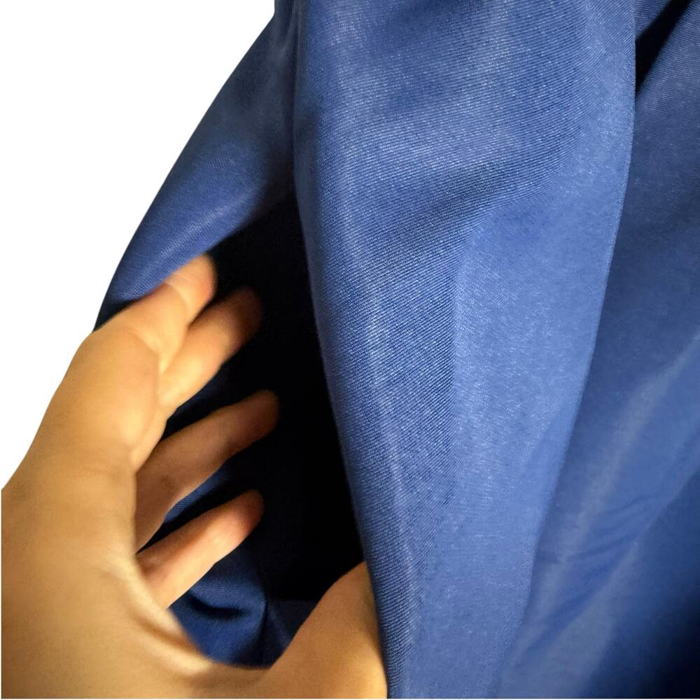 Sachin & Babi Katrina Midnight Blue Sleeveless V-Neck Bow Back Cocktail Gown 14 - Picture 7 of 14